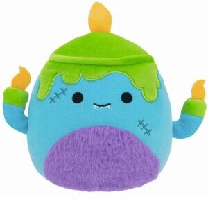 Squishmallows 8" Valentino the Blue Monster Candelabra Plush Stuffed Toy NEW